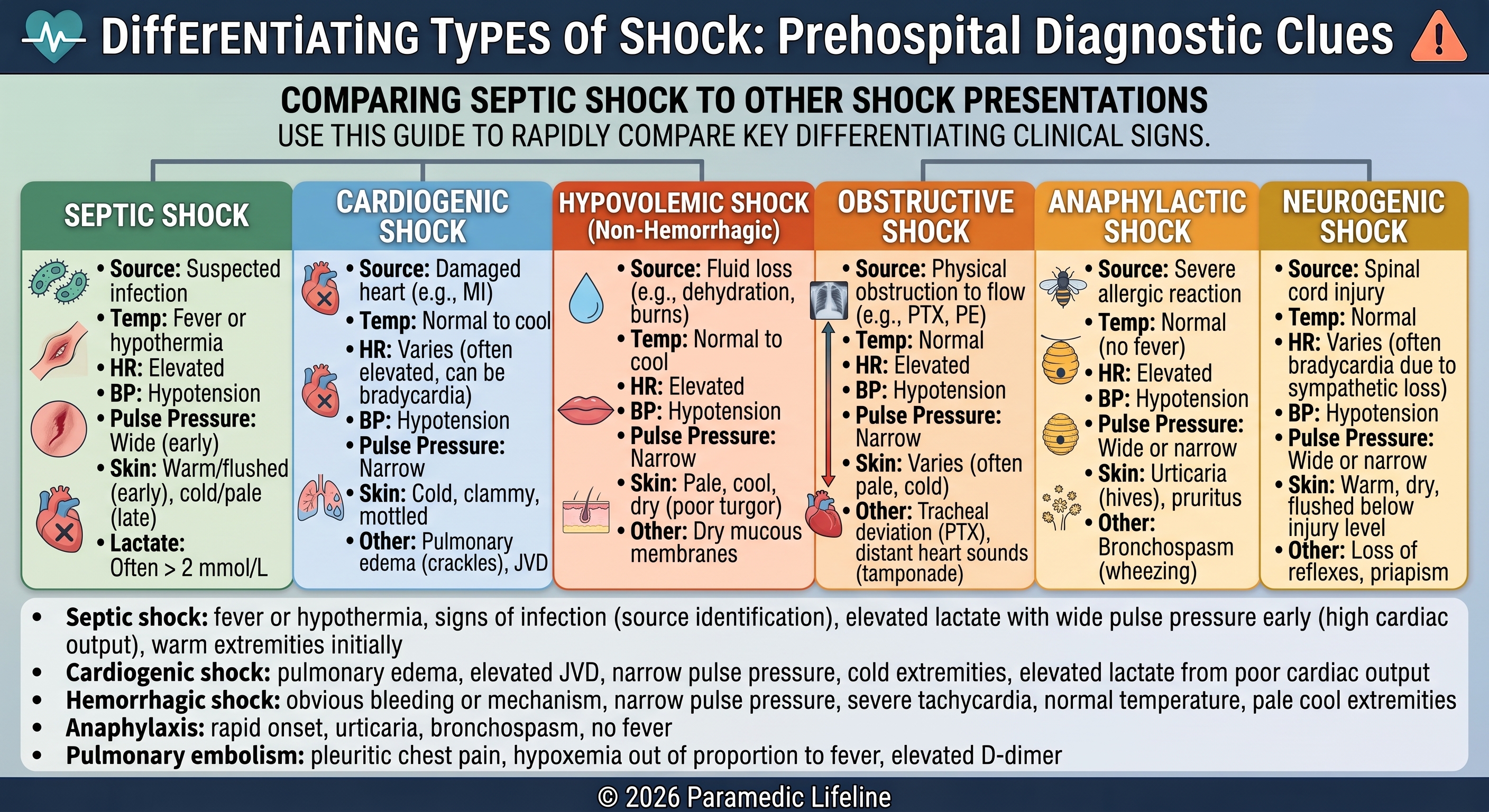 A chart showing different types of shock

AI-generated content may be incorrect.